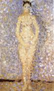 Georges Seurat Standing Female Nude oil painting artist